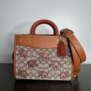 Coach Rogue 25 with elephant print